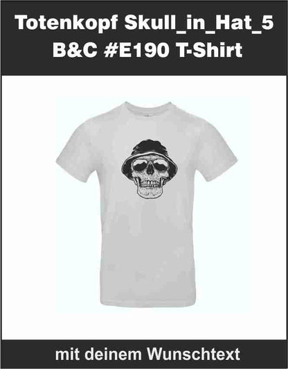 Totenkopf Skull_in_Hat_5 B&C #E190 T-Shirt (190 g)