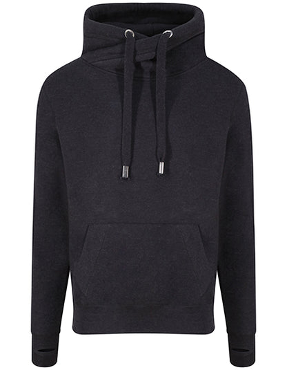 Just Hoods Cross Neck Hoodie  JH021