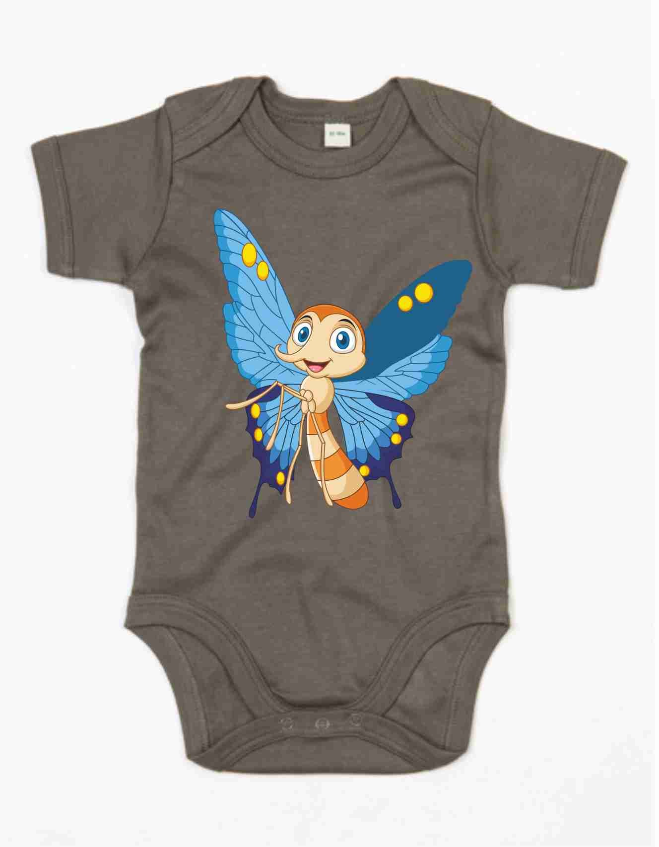 Baby Body mit Aufdruck Funny Butterfly