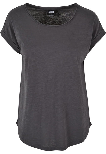 Ladies´ Long Slub Tee Build Your Brand BY036 Dark shadow