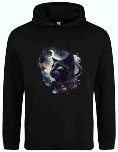 Hoodie mit Aufdruck Katze AWDis College Just Hoods JH001