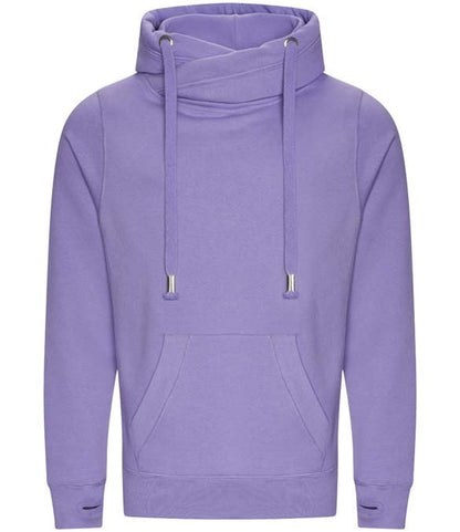 Just Hoods Cross Neck Hoodie  JH021