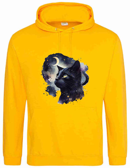 Hoodie mit Aufdruck Katze AWDis College Just Hoods JH001