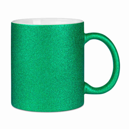 Glitzer Tasse mit Glitzerpartikeln, in 9 tollen Glitter Farben hier selbst gestalten