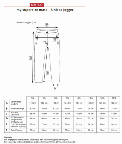 Miners mate supersize Unisex Relaxpants