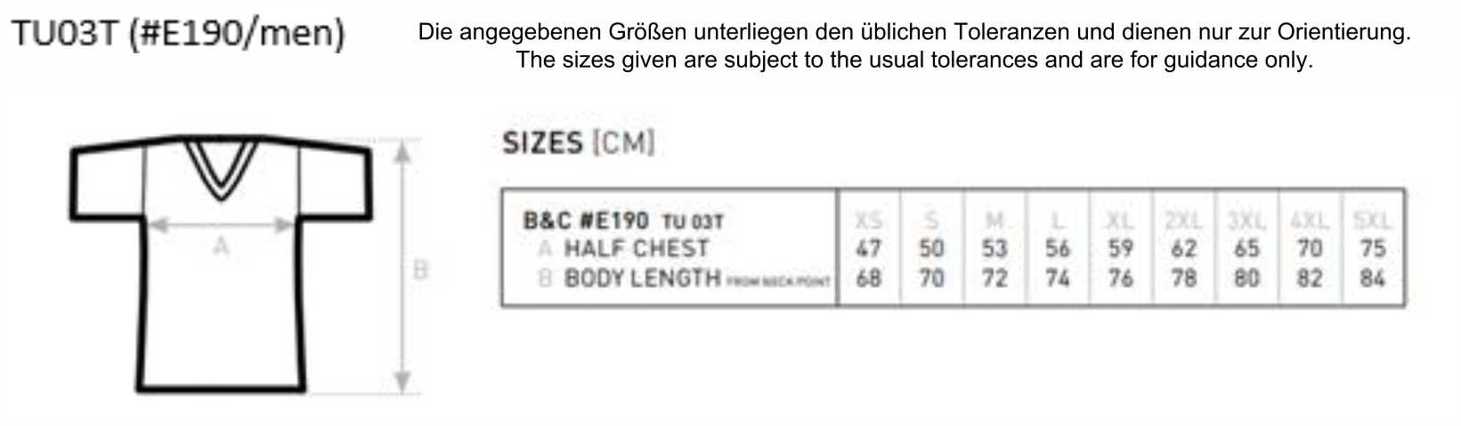 Mengenrabatt Aktion B&C T-Shirts für ABI, Abschluss, Firmen, Vereine, Privat