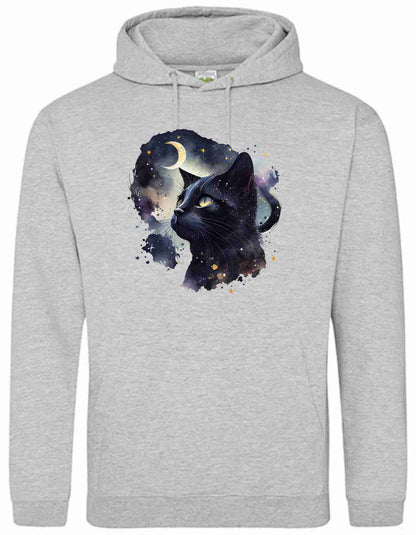 Hoodie mit Aufdruck Katze AWDis College Just Hoods JH001