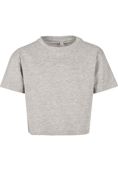 Girls Cropped Jersey Tee Build Your Brand BY114