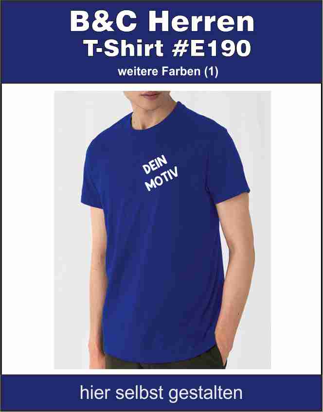 T-Shirt B&C #E190 weitere Farben (1)