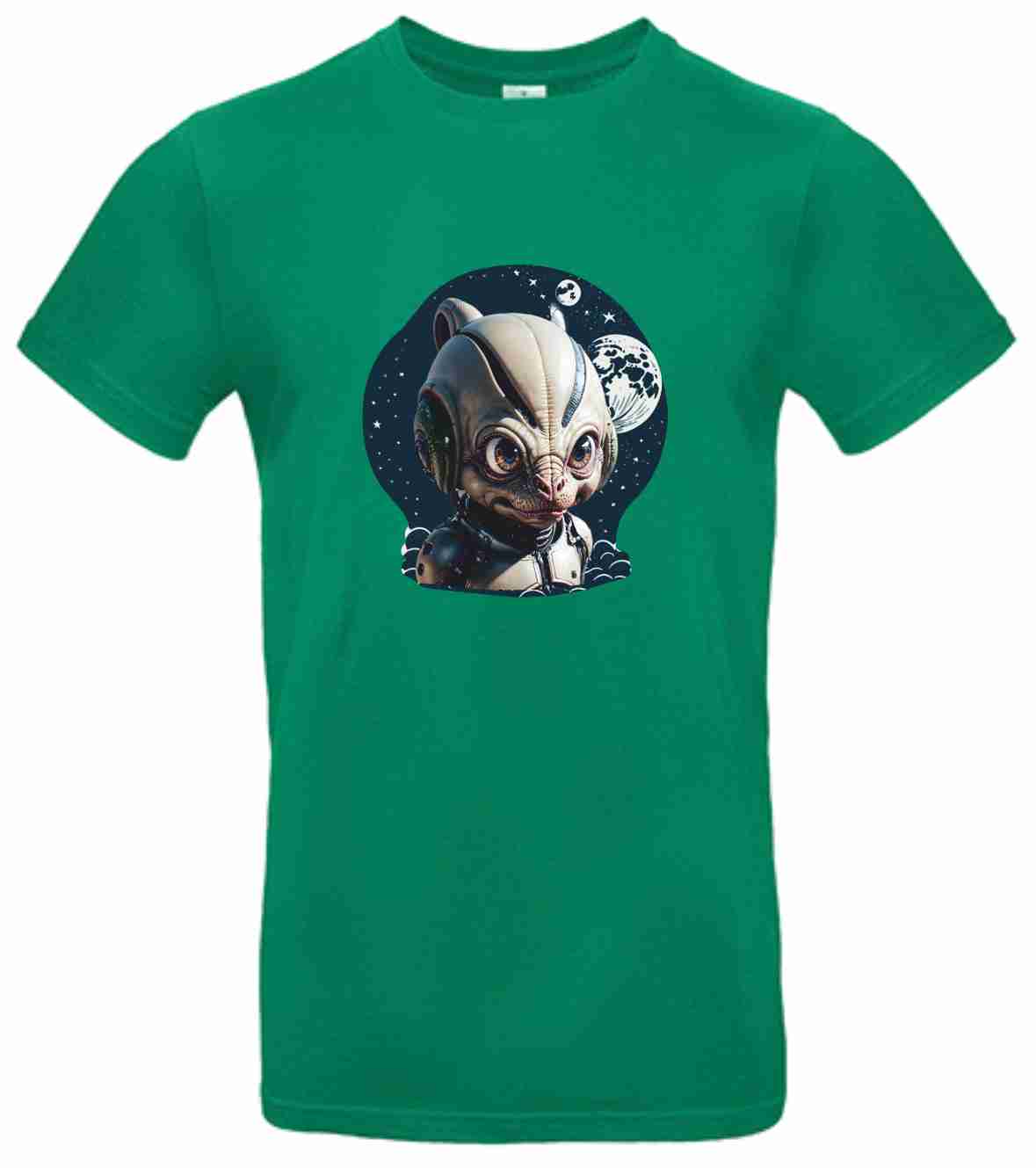 T-Shirt B&C Kids´ Exact 190 Mit Aufdruck "Alien" auch zum selbst gestalten