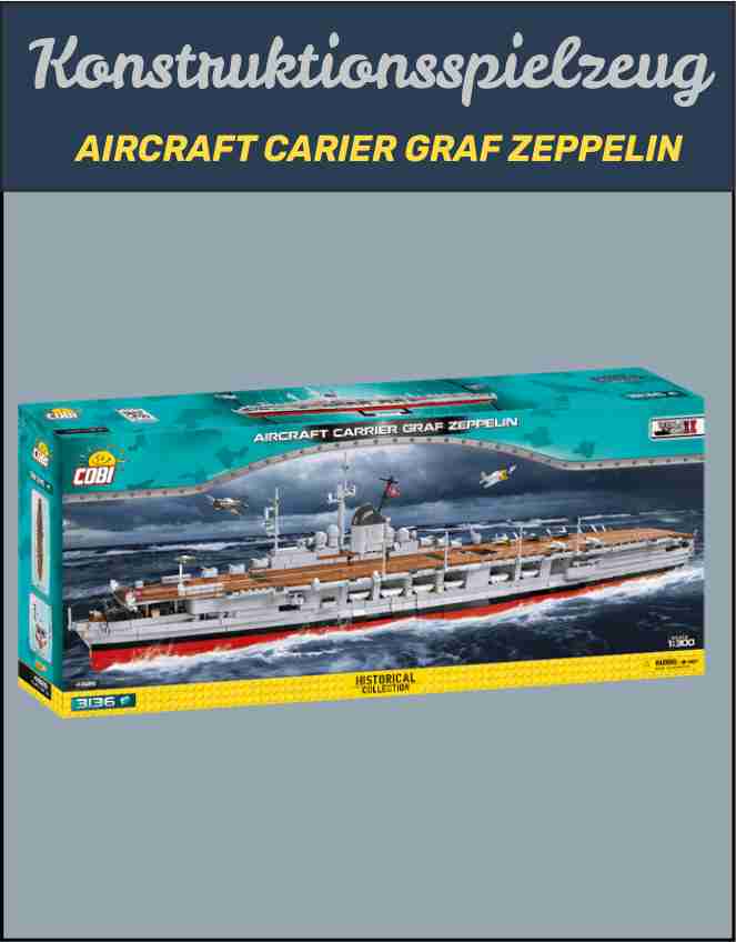 Cobi 4826 - Konstruktionsspielzeug - AIRCRAFT CARIER GRAF ZEPPELIN
