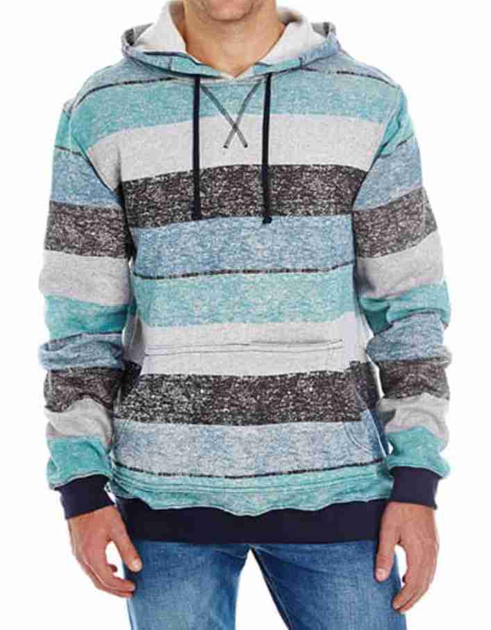 Printed Striped Marl Pullover Burnside BU8603