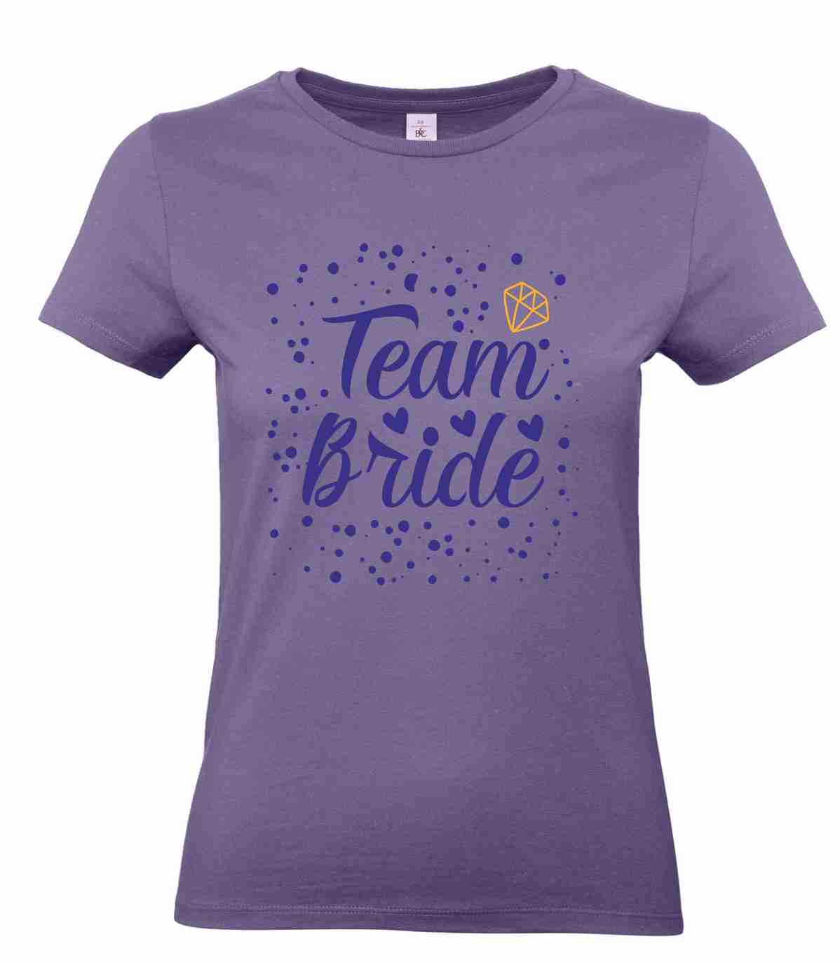 JGA Junggesellinnenabschied T-Shirt  "Team Bride" B&C Women´s  #E190