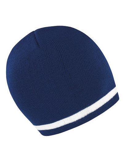 National Beanie Navy White