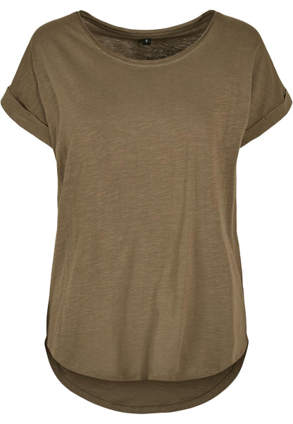 Ladies´ Long Slub Tee Build Your Brand BY036 Olive