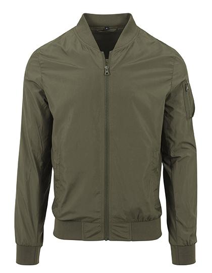 Build Your Brand Herren Nylon Bomber Jacket BY045