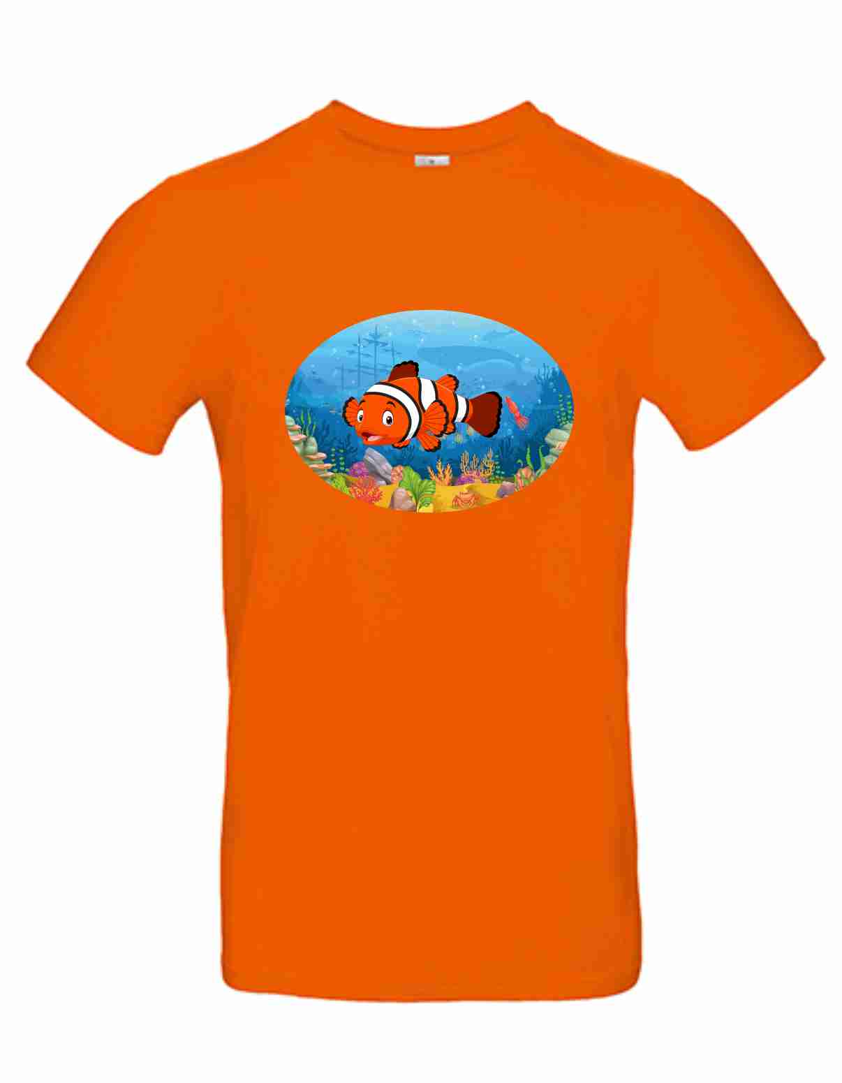 T-Shirt B&C Kids´ Exact 190 Mit Aufdruck "Clown Fish" auch zum selbst gestalten