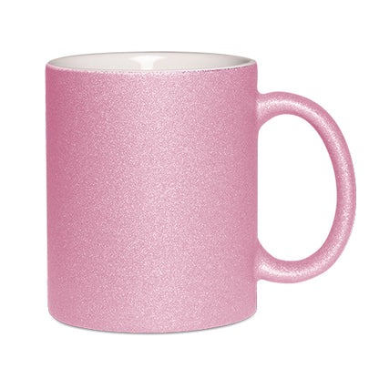 Glitzer Tasse mit Glitzerpartikeln, in 9 tollen Glitter Farben hier selbst gestalten