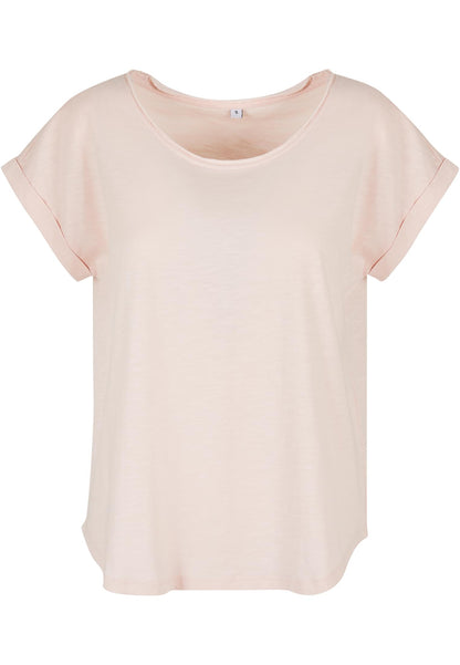 Ladies´ Long Slub Tee Build Your Brand BY036 Pink