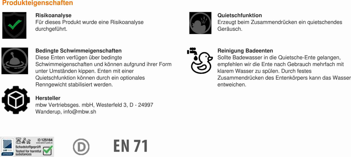 Quietsche-Ente Fußballer/Fußballerin