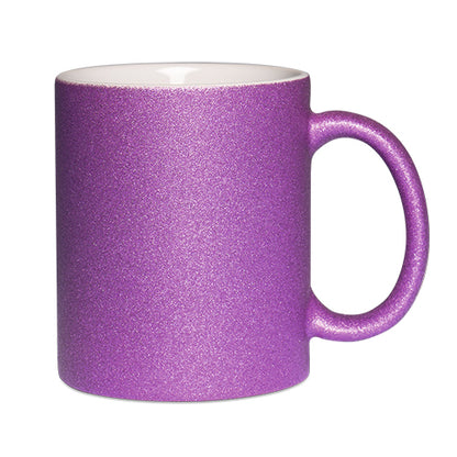 Glitzer Tasse mit Glitzerpartikeln, in 9 tollen Glitter Farben hier selbst gestalten