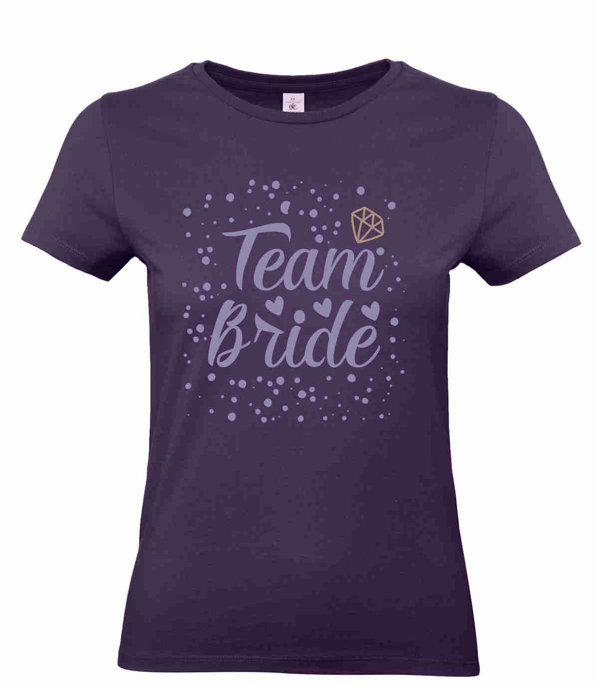 JGA Junggesellinnenabschied T-Shirt  "Team Bride" B&C Women´s  #E190