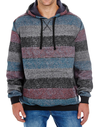 Printed Striped Marl Pullover Burnside BU8603