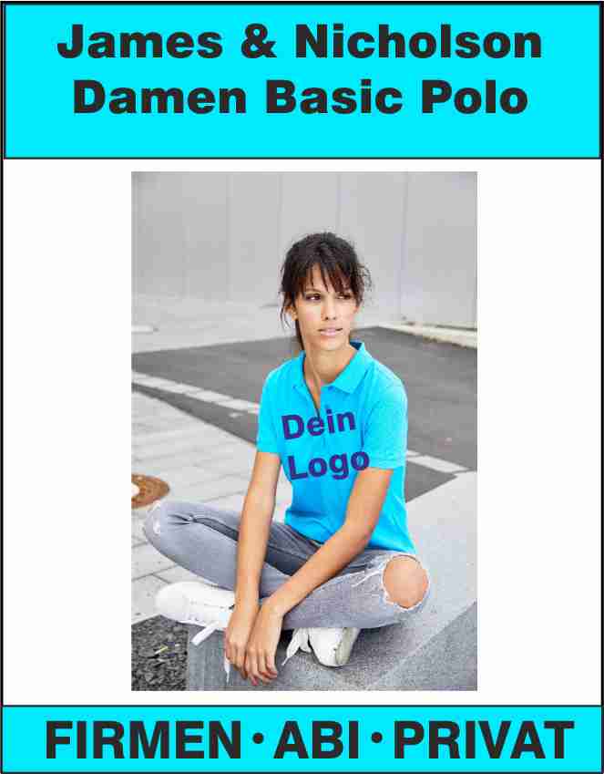 Poloshirt Damen James & Nicholson Basic Polo JN791