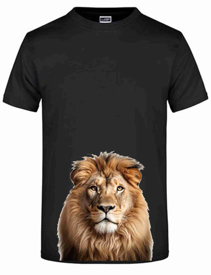 T-Shirt mit Aufdruck "Löwenkopf"