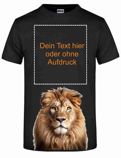 T-Shirt mit Aufdruck "Löwenkopf"