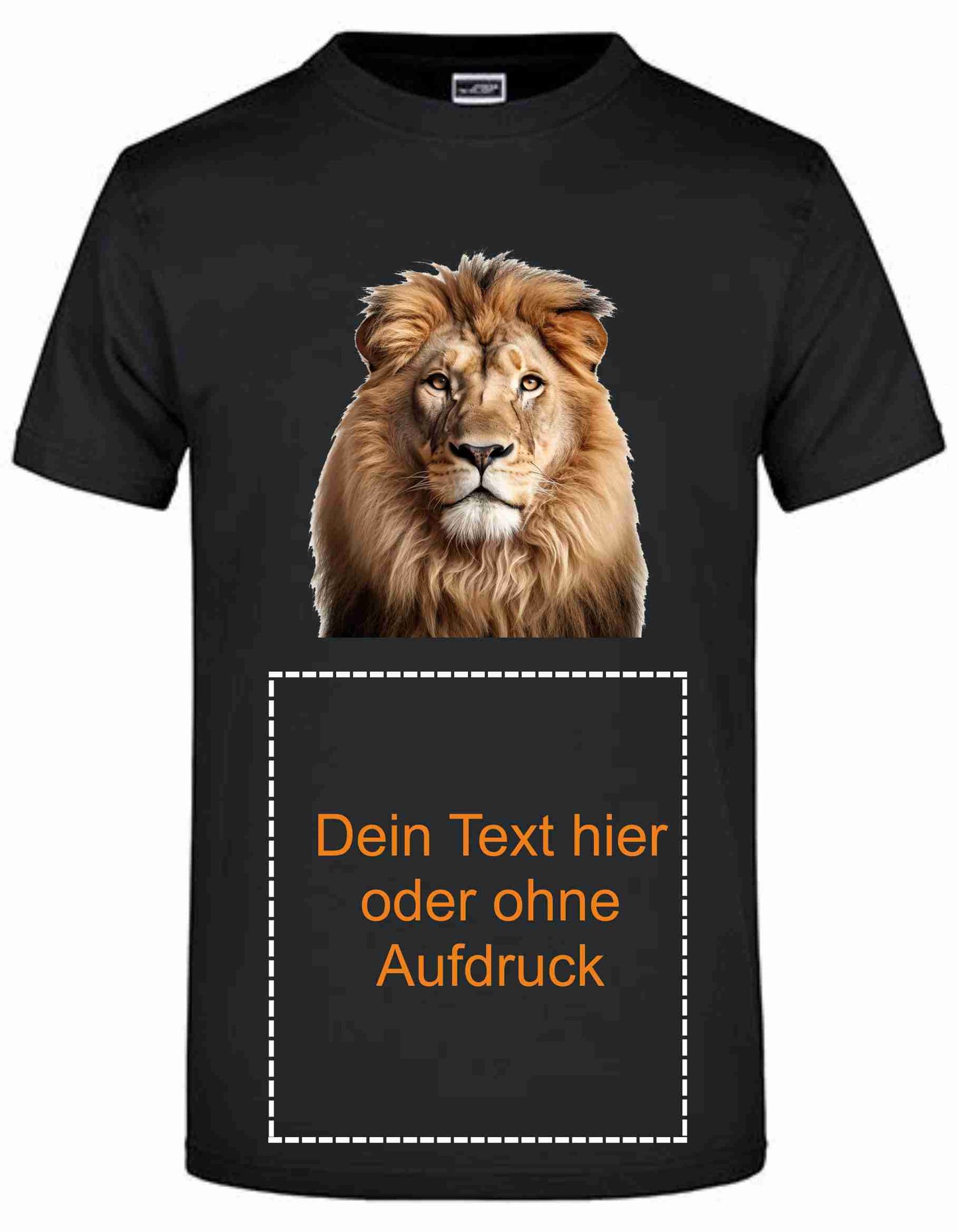 T-Shirt mit Aufdruck "Löwenkopf"