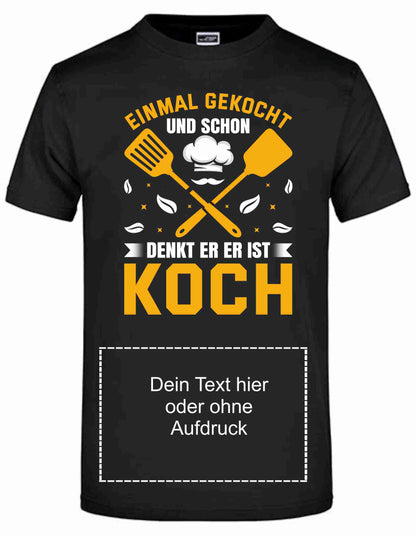 T-Shirt mit Aufdruck "Koch"