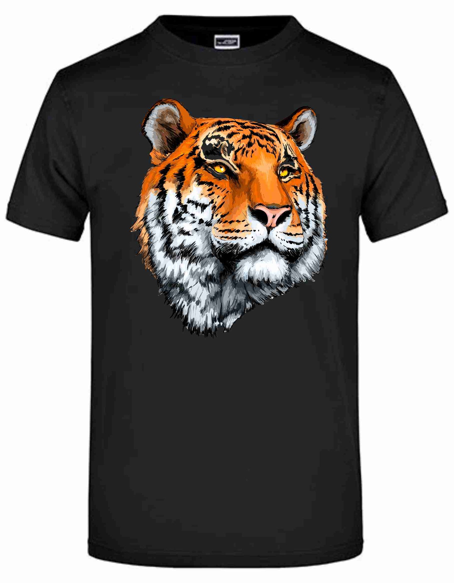 T-Shirt mit Aufdruck Tiger Künstlerich