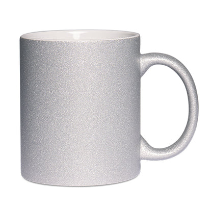 Glitzer Tasse mit Glitzerpartikeln, in 9 tollen Glitter Farben hier selbst gestalten