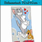 Tom & Jerry Velourstuch 70x140cm