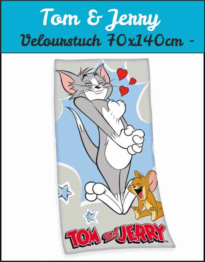 Tom & Jerry Velourstuch 70x140cm