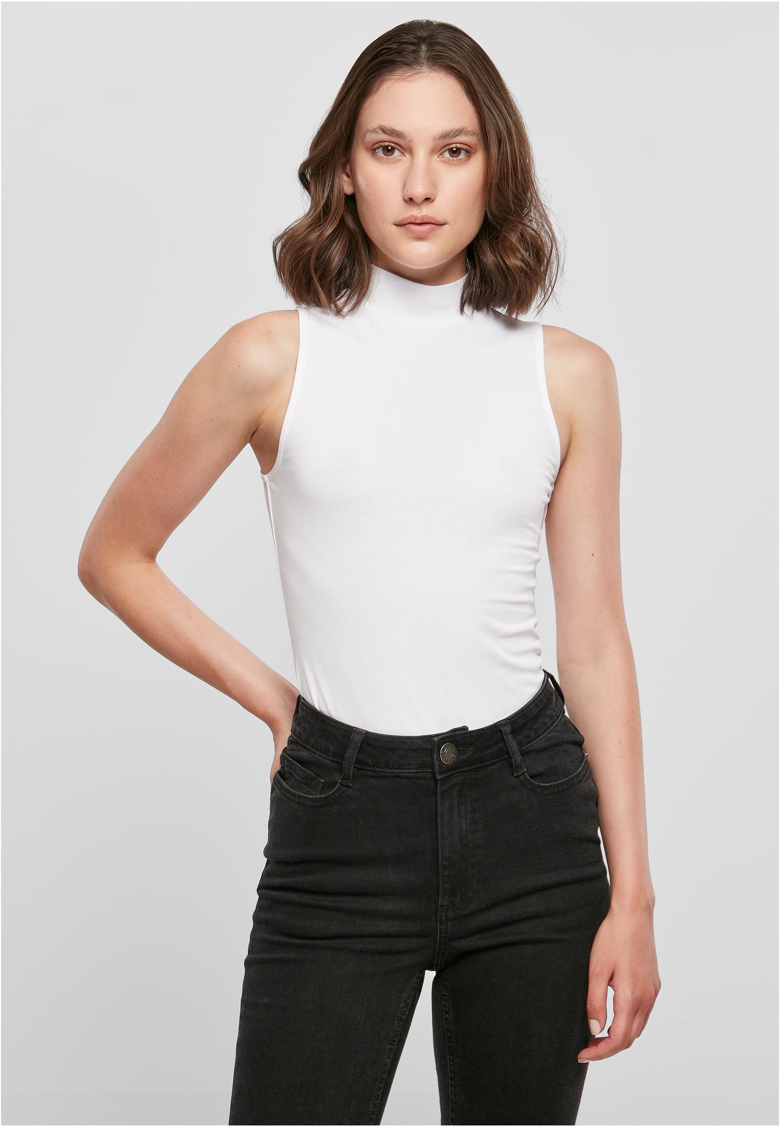 Ladies Sleeveless Turtleneck Body Build Your Brand BY235