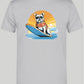 T-Shirt mit Aufdruck "Bulldog on Surfboard"