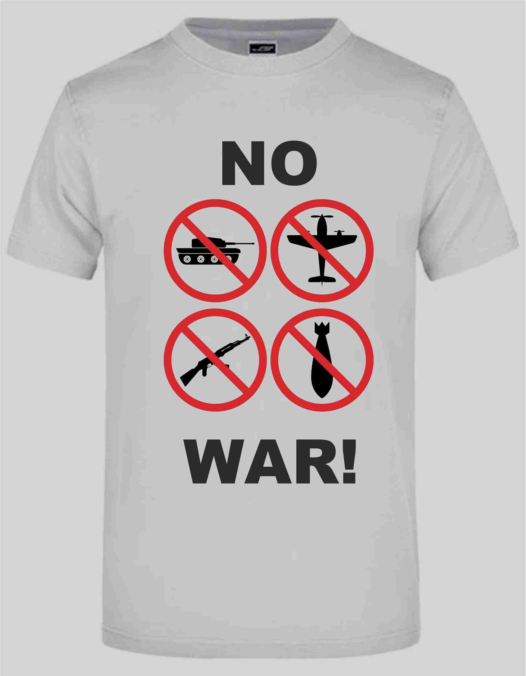 No War T-Shirt auch zum selbst gestalten bei tex-druck.de