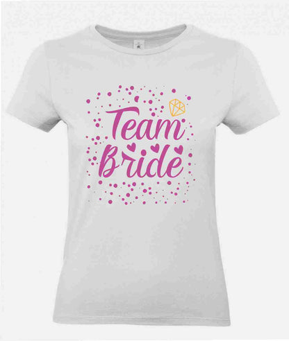 JGA Junggesellinnenabschied T-Shirt  "Team Bride" B&C Women´s  #E190
