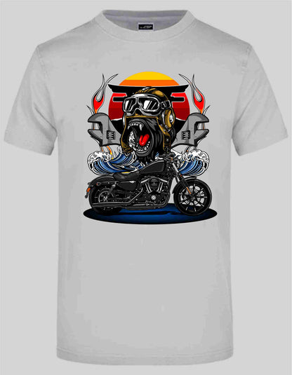Biker Motorrad T-Shirt auch zum selbst gestalten bei tex-druck.de