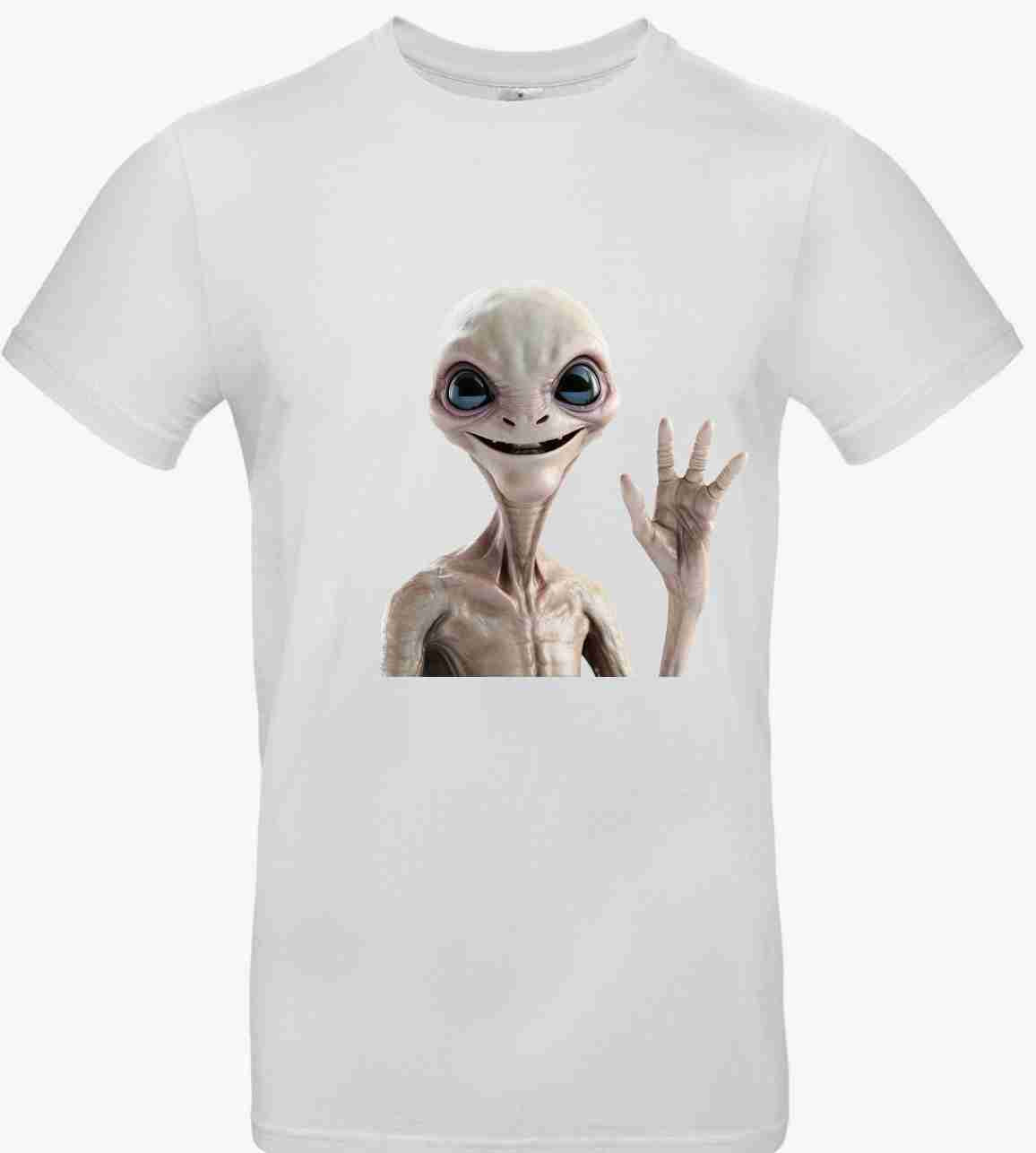 T-Shirt B&C Kids´ Exact 190 BCTK301 Mit Aufdruck "Alien" auch zum selbst gestalten