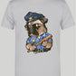 T-Shirt mit Aufdruck "Funny-Pug-Dog-Police-Officer"