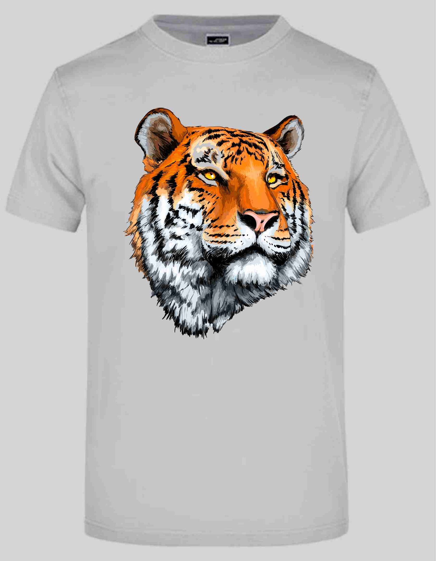 T-Shirt mit Aufdruck Tiger Künstlerich