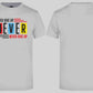 T-Shirt mit Aufdruck „NEVER GIVE UP“