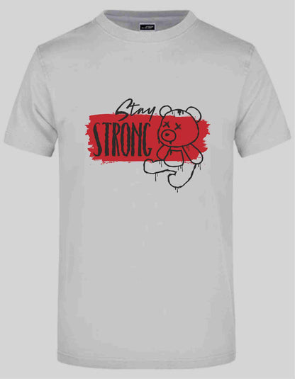 T-Shirt mit Aufdruck „Stay Strong“