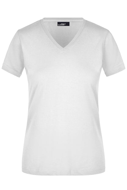 James & Nicholson Ladies´ Slim Fit-T JN971 White