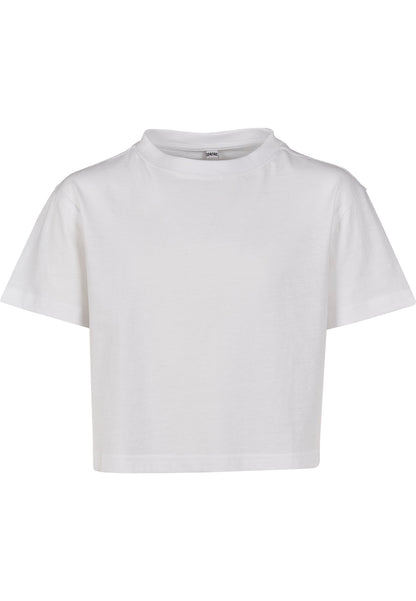 Girls Cropped Jersey Tee Build Your Brand BY114