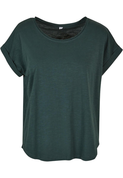 Ladies´ Long Slub Tee Build Your Brand BY036 Bottle Green