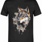 T-Shirt mit Aufdruck Wolf